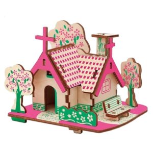 Puzzle din lemn 3D Casa Wakoutaku COLORARTE P079-2