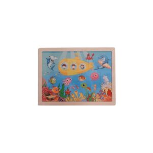 Puzzle din lemn Vizita în lumea marină, 24 piese, Colorarte
