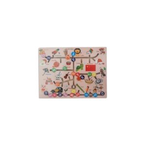 Puzzle lemn labirint Învață literele cu animale 3+ ani Colorarte Puzzle lemn labirint Învață literele cu animale 3+ ani Colorarte