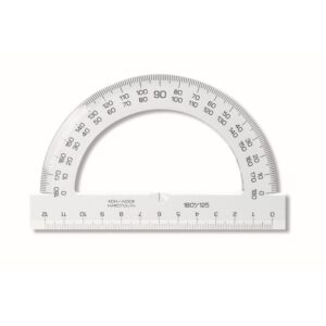 Raportor plastic transparent 180° / 125 mm Koh-I-Noor cristal