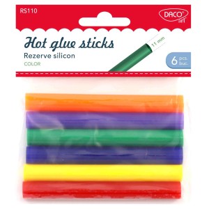 Rezervă silicon 11 mm set 6 culori DACO RS110