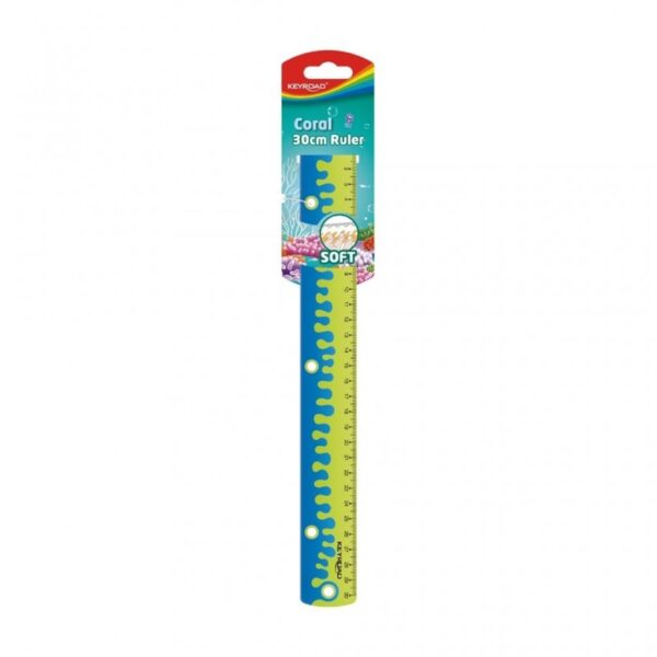 Riglă Keyroad Color Soft KR970226, 30 cm, plastic, bicolor Riglă Keyroad Color Soft KR970226, 30 cm, plastic, bicolor