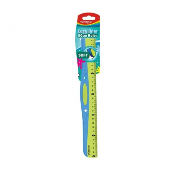 Riglă Keyroad Easy Liner Soft Grip KR971236, 30 cm, plastic, bicolor Riglă Keyroad Easy Liner Soft Grip KR971236, 30 cm, plastic, bicolor