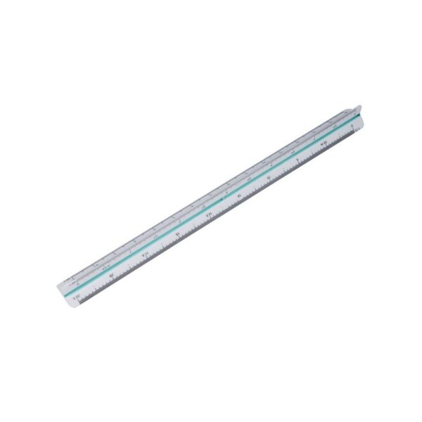 Riglă Office Cover 30 cm din plastic, triunghiulară, cu 6 scale Riglă Office Cover 30 cm din plastic, triunghiulară, cu 6 scale