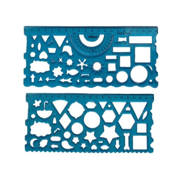Șablon Colorarte CNX 095 din plastic flexibil, 20 cm, set 2 bucăți