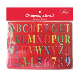 Șablon desen alfabet DACO SB002A