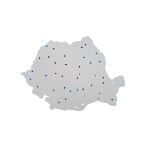 Șablon Keyroad 16013 cu harta României, mic