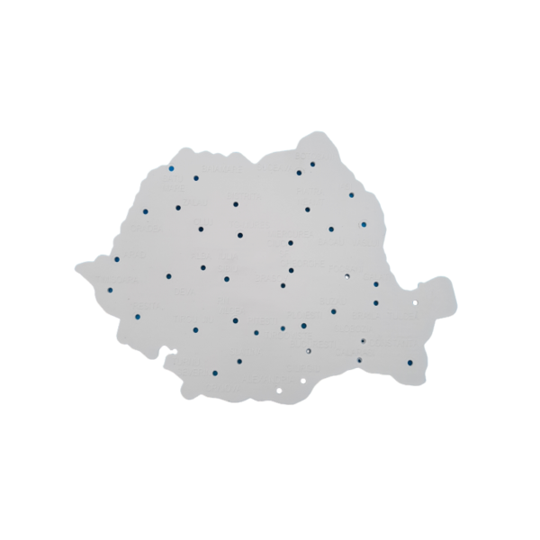 Șablon Keyroad 16013 cu harta României, mic Șablon Keyroad 16013 cu harta României, mic