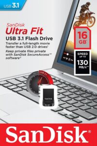 MEMORIE USB 3.1 SANDISK 16 GB, profil mic, carcasa plastic, negru, "SDCZ430-016G-G46"