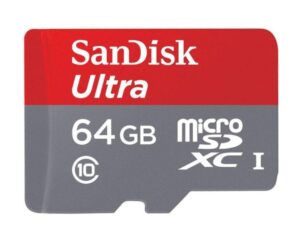 CARD MicroSD SANDISK, 64 GB, MicroSD, clasa 10, standard UHS-I U1, "SDSQUNR-064G-GN3MN"