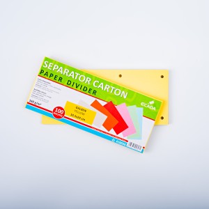 Separator carton galben ECADA 41003G 10,5 x 24 cm 160 g