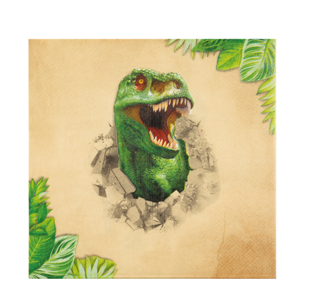 Șervețele party Dino Grafix 33x33 cm, set 12 piese