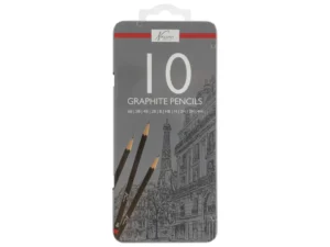 Set 10 creioane tehnice Grafix Nassau Fine Art în cutie metal AR0209
