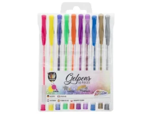 Set 10 pixuri cu gel neon și sclipici Grafix