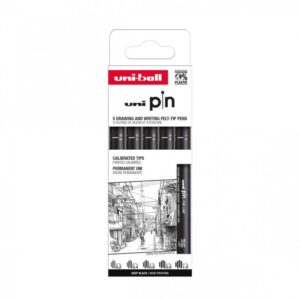 Set 5 linere UNI PIN-200 ASP009 negre