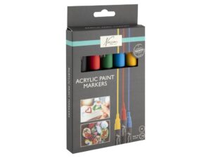 Set 5 markere acrilice Grafix AR0156