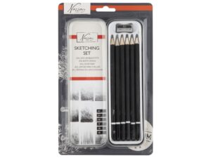 Set 6 creioane tehnice în cutie metalică Grafix