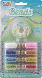 Set 8 sticluțe craft cu mărgele Grafix 100026