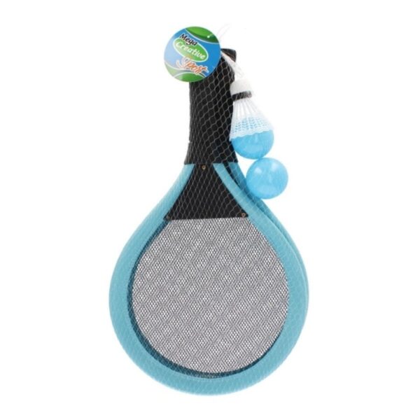 Set badminton cu rachete, mingi și fluturaș Mega Creative 422462 Set badminton cu rachete, mingi și fluturaș Mega Creative 422462