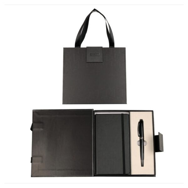 Set cadou CRESCO cu stilou negru argintiu și agendă A6 Symphony Elegant Premium 850011-02 Set cadou CRESCO cu stilou negru argintiu și agendă A6 Symphony Elegant Premium 850011-02