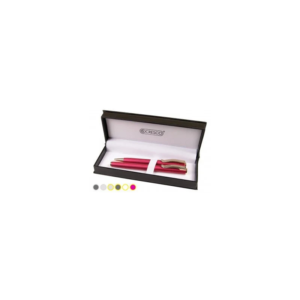 Set cadou stilou și pix Cresco Classic 830019 CL-07 roz corai