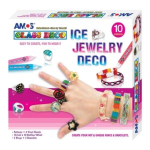Set creativ bijuterii Amos GD10P10IJ cu 3 brățări și 5 inele