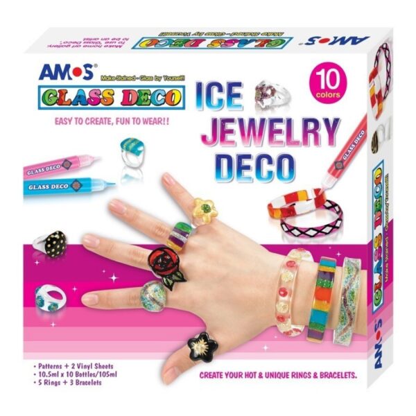 Set creativ bijuterii Amos GD10P10IJ cu 3 brățări și 5 inele Set creativ bijuterii Amos GD10P10IJ cu 3 brățări și 5 inele