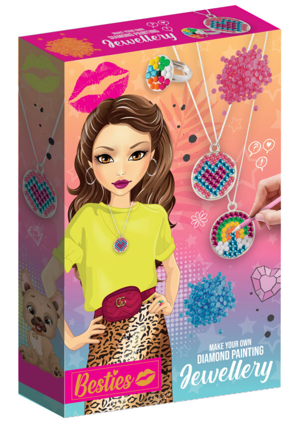 Set creativ diamante kit bijuterii Grafix Set creativ diamante kit bijuterii Grafix