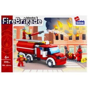 Set de construcție Alleblox Fire Brigade camion de pompieri AB1013, 299 piese, 6+ Set de construcție Alleblox Fire Brigade camion de pompieri AB1013, 299 piese, 6+