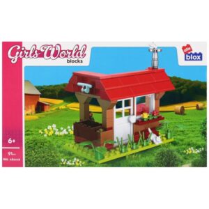 Set de construcție Alleblox Girls World casa la țară AB6028 / 547908, 91 piese, 6+ Set de construcție Alleblox Girls World casa la țară AB6028 / 547908, 91 piese, 6+