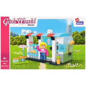 Set de construcție Alleblox Girls World stand de brutărie AB6025 / 547905, 99 piese, 6+