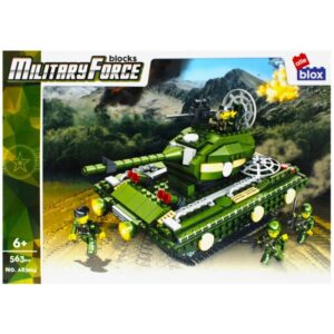 Set de construcție Alleblox Military Force tanc și soldați AB3014, 563 piese, 6+