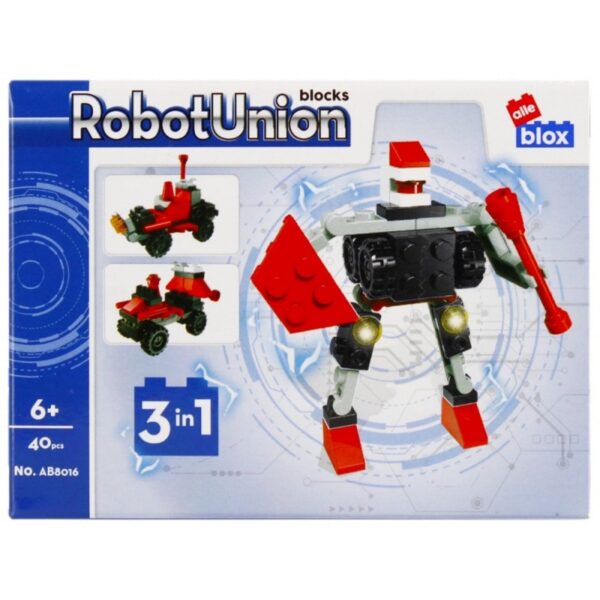 Set de construcție ALLEBLOX Robot Union robot S 3 în 1 diverse modele 6+