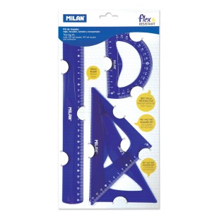 Set geometrie albastru MILAN 359801