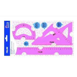 Set geometrie roz MILAN 359801P