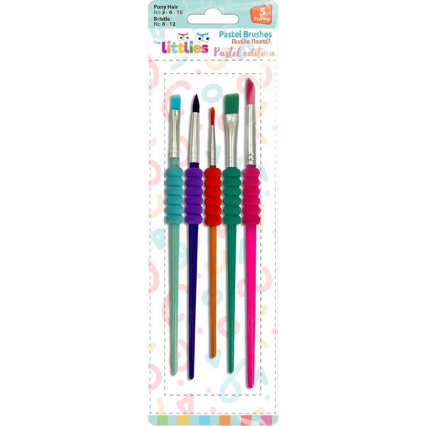 Set pensule pastel din plastic The Littlies 647091 Set pensule pastel din plastic The Littlies 647091