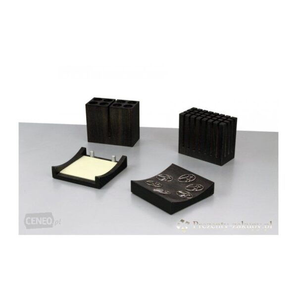 Set pentru birou Bestar 4032ZDC, lemn, 4 piese, negru