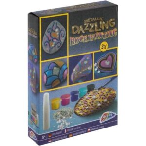 Set pictură pe piatră Metallic Dazzling de la Grafix