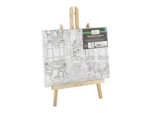 Șevalet cu pânză Grafix, 4 modele, 30 x 22,5 cm