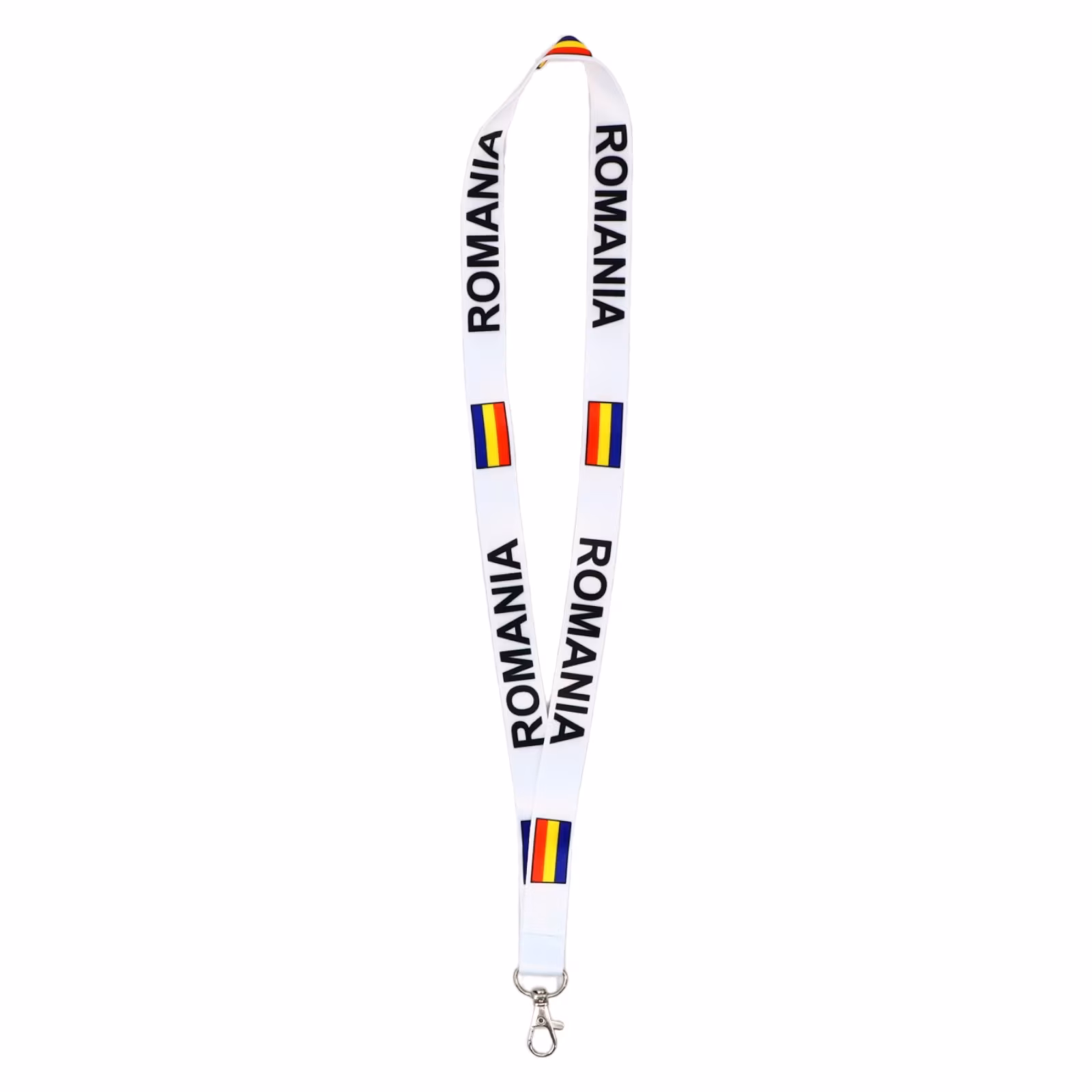 Șnur textil cu carabină România alb Talida