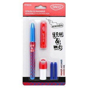 Stilou DACO cu radieră, peniță ascunsă You and Me ST301A