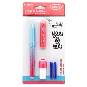 Stilou DACO cu radieră, peniță ascunsă You and Me ST301AD