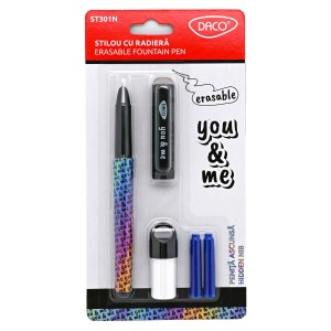 Stilou DACO cu radieră, peniță ascunsă You and Me ST301N