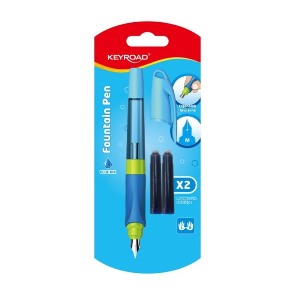 Stilou Keyroad Easy Writer KR971233 cu peniță iridium și 2 rezerve