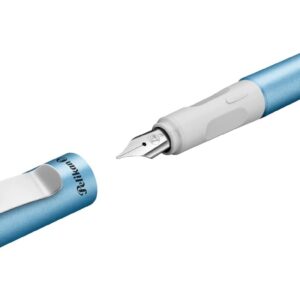 Stilou Pelikan Pina Colada albastru metalizat cu peniță M