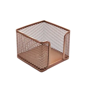 Suport birou pentru cub de notițe din metal tip plasă Mas RoseGold 855 Suport birou pentru cub de notițe din metal tip plasă Mas RoseGold 855