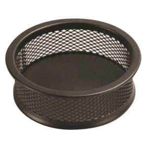 Suport pentru agrafe Q-Connect Mesh, rotund, negru, 90 x 32 mm