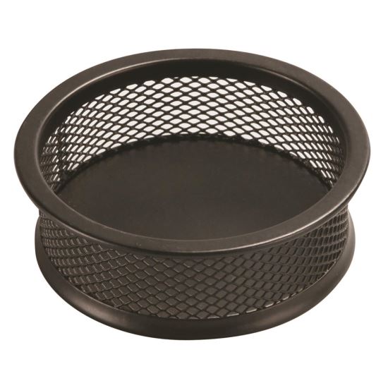 Suport pentru agrafe Q-Connect Mesh, rotund, negru, 90 x 32 mm Suport pentru agrafe Q-Connect Mesh, rotund, negru, 90 x 32 mm