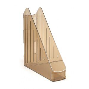 Suport vertical din plastic transparent maro fumuriu Koh-I-Noor