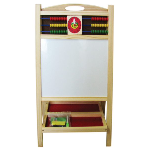 Tablă magnetică educativă cu 2 fețe CNX KXM-812, alb-verde